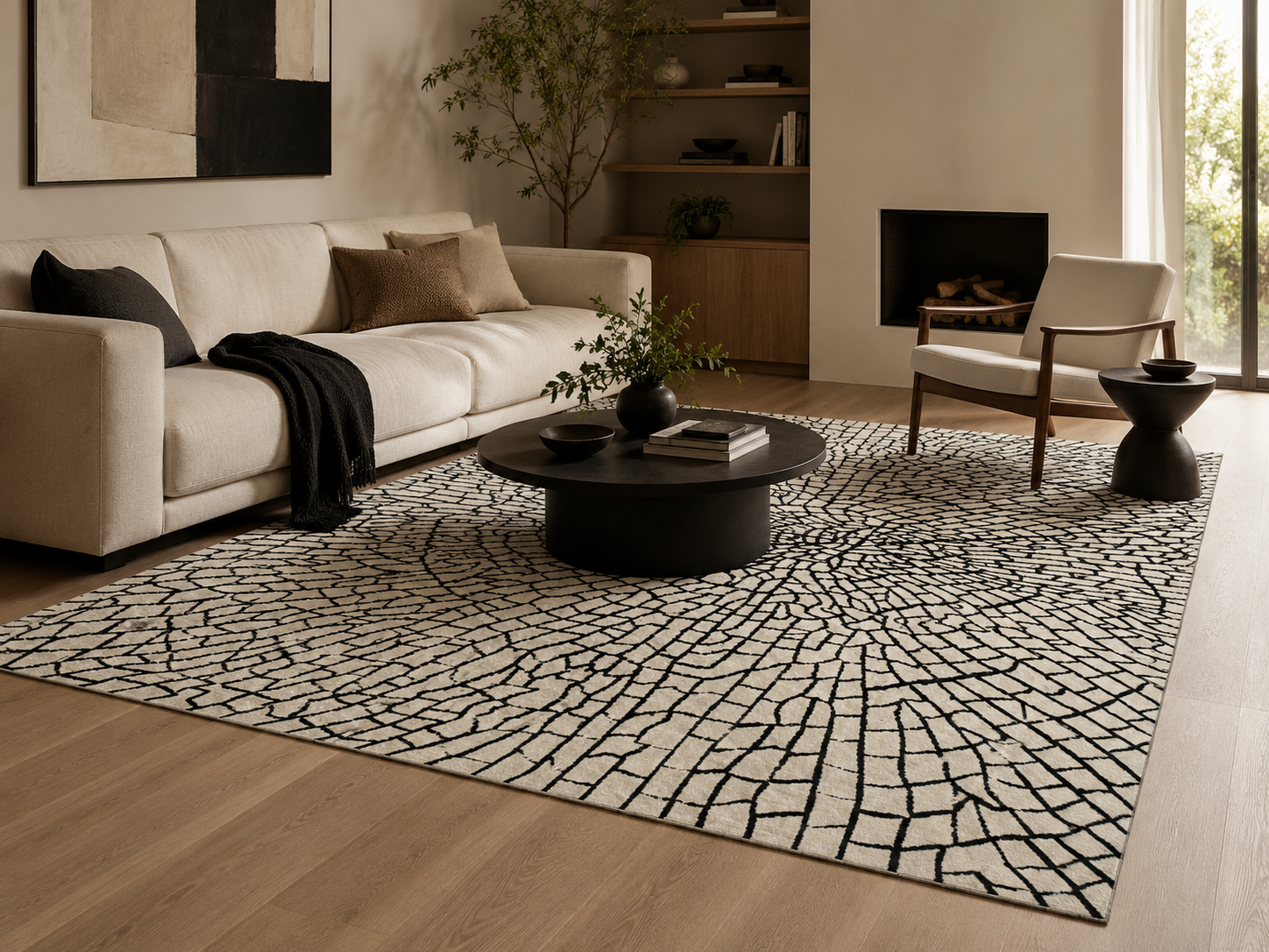 Hand Tufted, handmade New Zealand Wool rug