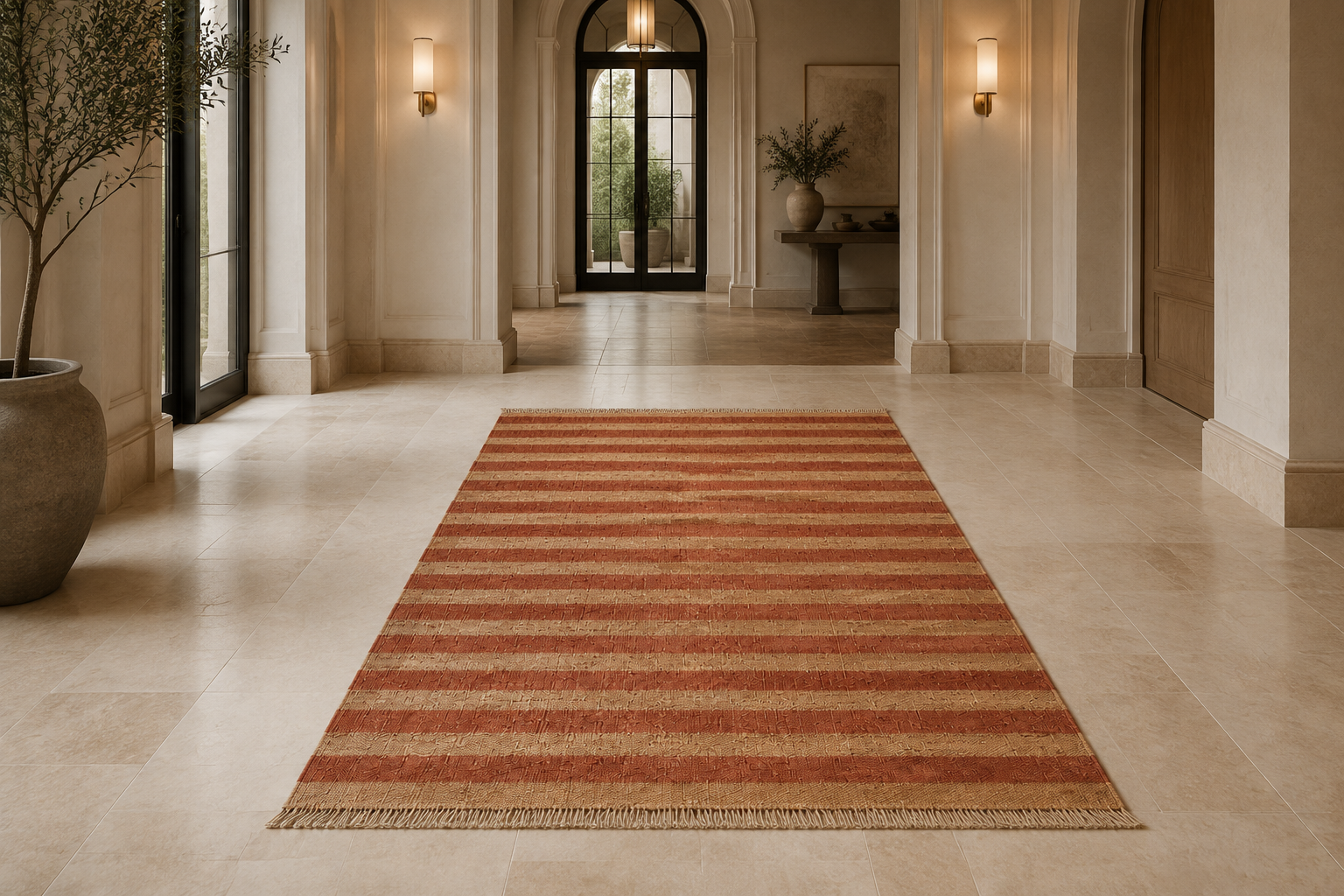 Hand-woven Jute Rug, handmade Jute rug